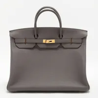 エルメス バーキン40 トリヨンクレマンス エタン ゴールド金具 ＡＢランク