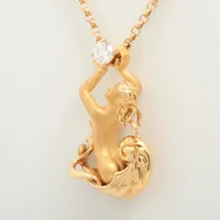 カレライカレラ ダイヤ ネックレス 750(YG)