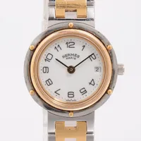 エルメス クリッパー SS×GP QZ 白文字盤