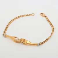 カレライカレラ ダイヤ ブレスレット 750(YG×WG)