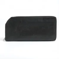 カミーユフォルネ リザード ラウンドジップウォレット ブラック AB