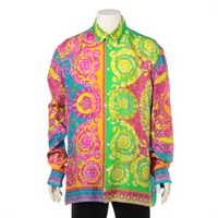 ヴェルサーチ メデューサ 素材不明 シャツ 43 マルチカラー