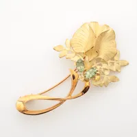 池田啓子 色石 ブローチ 750(YG)