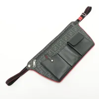 フェンディ ズッカ PVC×レザー ボディバッグ ブラック ＡＢランク