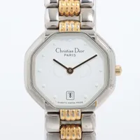 クリスチャンディオール オクタゴン 48.203 SS×GP QZ 白文字盤