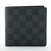 【美品】ルイヴィトン ポルトフォイユ マルコ ダミエ グラフィット ブラック ルイ・ヴィトン ダミエ グラフィット ポルトフォイユ・マルコ N62664