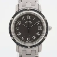エルメス クリッパー CL4.210 SS QZ グレー文字盤 Ｂランク