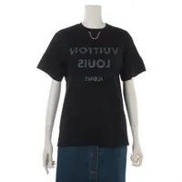 ヴィトン コットン×ポリウレタン Tシャツ S ブラック ＡＢランク