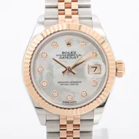 ロレックス デイトジャスト 279171NG SS×PG AT シェル文字盤