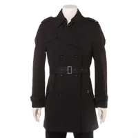 バーバリーブラックレーベル ポリエステル トレンチコート L ブラック