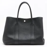 エルメス ガーデンパーティ38 MM ネゴンダ ブラック シルバー金具