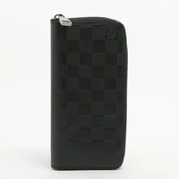 ルイ・ヴィトン ダミエ アンフィニ ジッピーウォレットヴェルティカル N63548 ラウンドジップウォレット ブラック