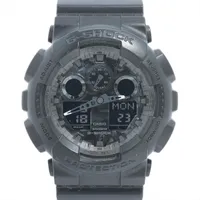 カシオ Gショック GA-100CF SS×ラバー QZ デジタル文字盤 Ｂランク