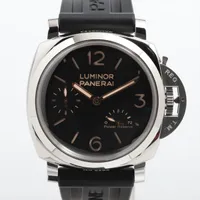 パネライ ルミノール パワーリザーブ PAM00423 SS×ラバー 手巻き 黒文字盤 ＡＢランク