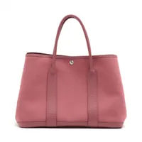 エルメス ガーデンパーティ38 MM トワルオフィシエ×ネゴンダ ボアドゥローズ シルバー金具