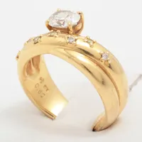 タサキ ダイヤ リング K18(YG)