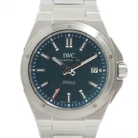 IWC インヂュニア ローレウス スポーツ フォー グッド IW323909 SS AT 青文字盤 Ａランク