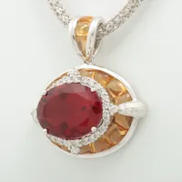 カラッチ アンデシン シトリン ネックレス K18WG