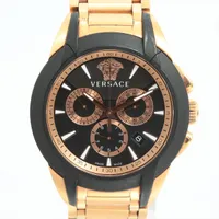 ヴェルサーチ メデューサ M8C SS QZ 黒文字盤