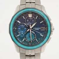 カシオ オシアナス OCW-S7000A-2AJF TI ソーラー 青文字盤 A
