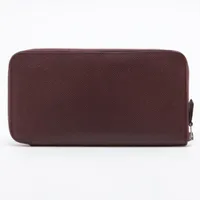 美品 エルメス ヴェスパ グレージュ ムートン ブラウン シルバー金具