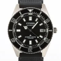 シチズン プロマスター NB6021-17E Ti×ラバー AT 黒文字盤