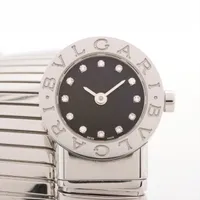 ブルガリ トゥボカス スネーク BB191TS SS QZ 黒文字盤 ＡＢランク