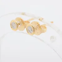 ティファニー バイザヤード ダイヤ ピアス 750(YG) 直径約4.37mm
