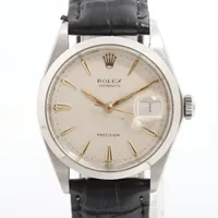 ポン様OH済60年代製造ロレックスオイスターデイトプレシジョン希少ブラック文字盤 ロレックス ROLEX ”ブラック文字盤 オイスターデイト プレシジョン Rfe