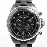 シャネル J12 クロノグラフ H2419 SS×CE AT 黒文字盤