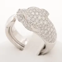 カルティエ パンテール ドゥ カルティエ ダイヤ エメラルド リング 750(WG) 55