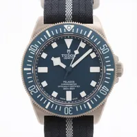 チュードル TI×ナイロン AT 青文字盤