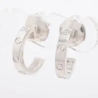 カルティエ ミニラブ ピアス 750(WG)