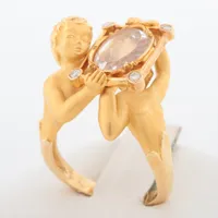 カレライカレラ ダイヤ リング 750(YG)