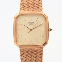 セイコー クレドール YG QZ シャンパン文字盤