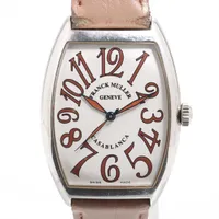 フランクミュラー カサブランカ 6850CASA SS×社外革 AT 白文字盤