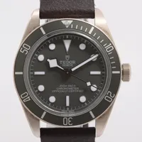 チュードル ブラックベイ フィフティエイト 79010SG 925×革 AT グレー文字盤