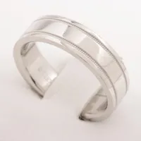 ティファニー ダブルミルグレインバンド リング Pt950