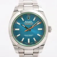 ロレックス ミルガウス Zブルー 116400GV SS AT 青文字盤