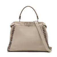 FENDI フェンディ ピーカブー　レギュラー セレリア レザーxパイソン FENDI - FENDI フェンディ ピーカブー レギュラー セレリア レザーx