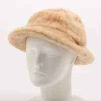フェンディ ズッカ ファー×コットン ハット ベージュ ＡＢランク