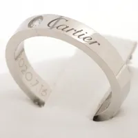 カルティエ エングレーブド 1P ダイヤ リング Pt950 48 ABランクの