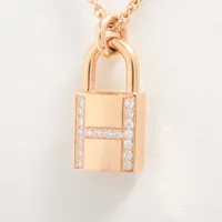 エルメス カデナ ダイヤ ネックレス 750(PG)