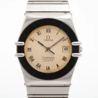 オメガ コンステレーション SS QZ シャンパン文字盤