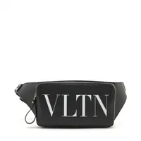 ヴァレンティノ VLTN レザー ボディバッグ ブラック ＡＢランク