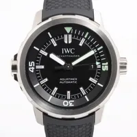 IWC アクアタイマー IW329001 SS×ラバー AT 黒文字盤 Ａランク