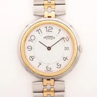 エルメス SS×GP QZ 白文字盤