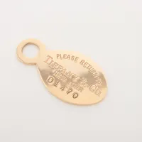 ティファニー リターントゥティファニー オーバルタグ ネックレストップ 14K(YG)