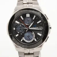カシオ オシアナス OCW-S5000DS-1AJR TI ソーラー 黒文字盤