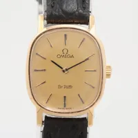 オメガ デヴィル GP×社外革 手巻き シャンパン文字盤